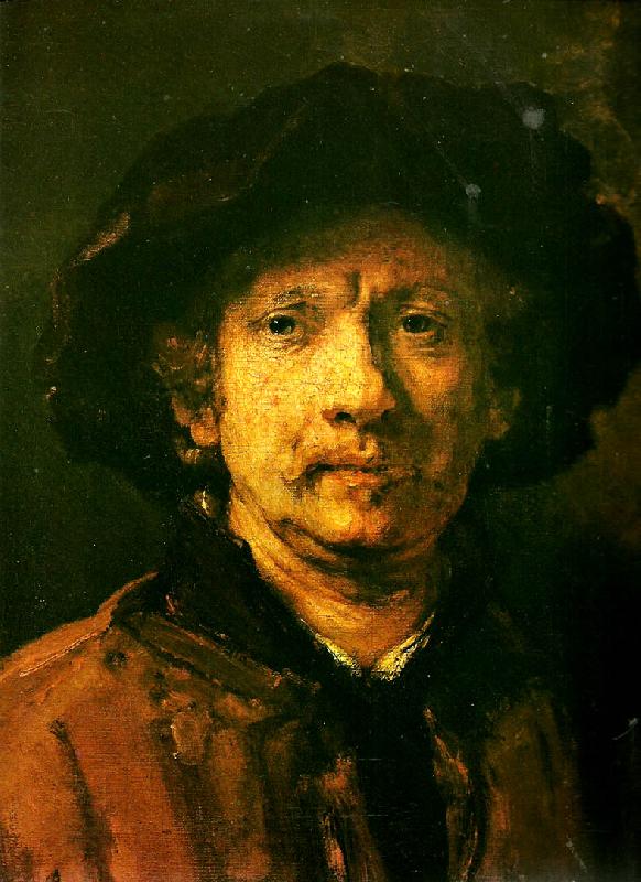 Rembrandt van rijn sjalvportratt oil painting picture